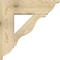 Ekena Millwork Funston Traditional Rough Sawn Bracket w/ Offset Brace, Douglas Fir, 8"W x 26"D x 26"H BKT0806X26X26FST01RDF - alternate 2
